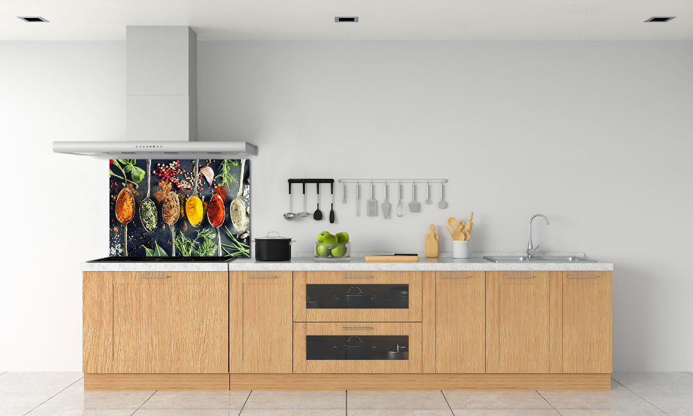 Kitchen splashback Colorful spices