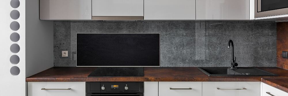 Kitchen splashback Black board