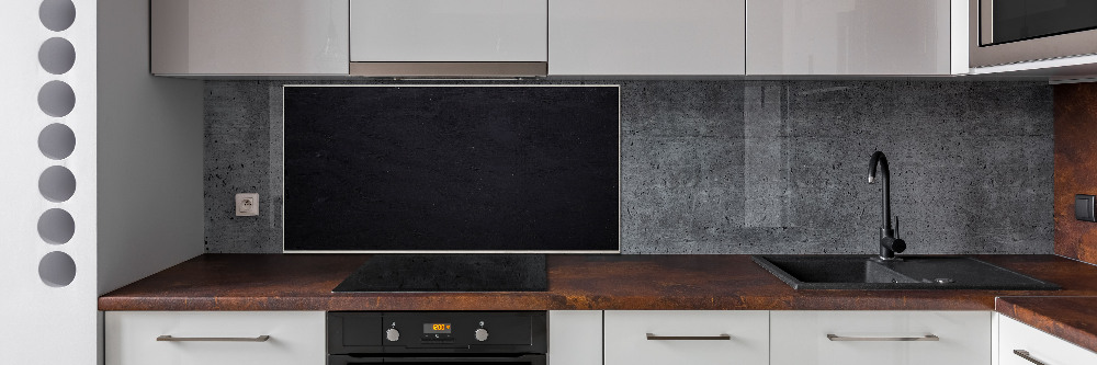 Kitchen splashback Black board