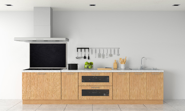 Kitchen splashback Black board