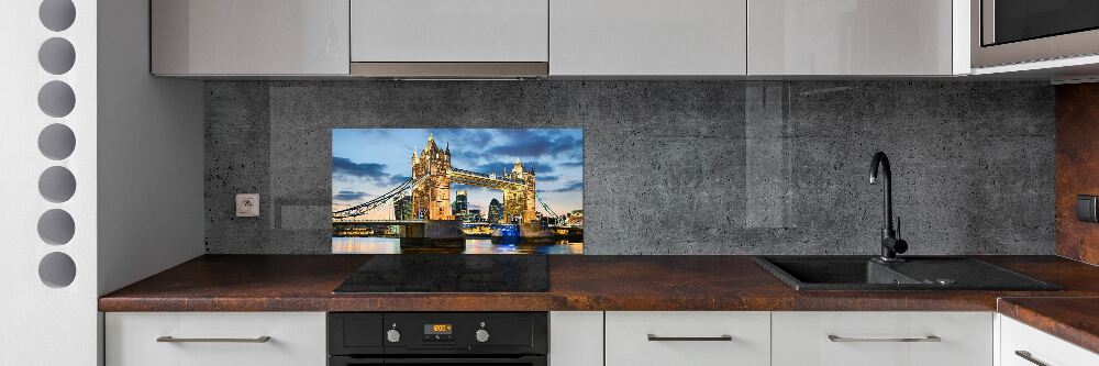 Kitchen splashback panel Tower Bridge London