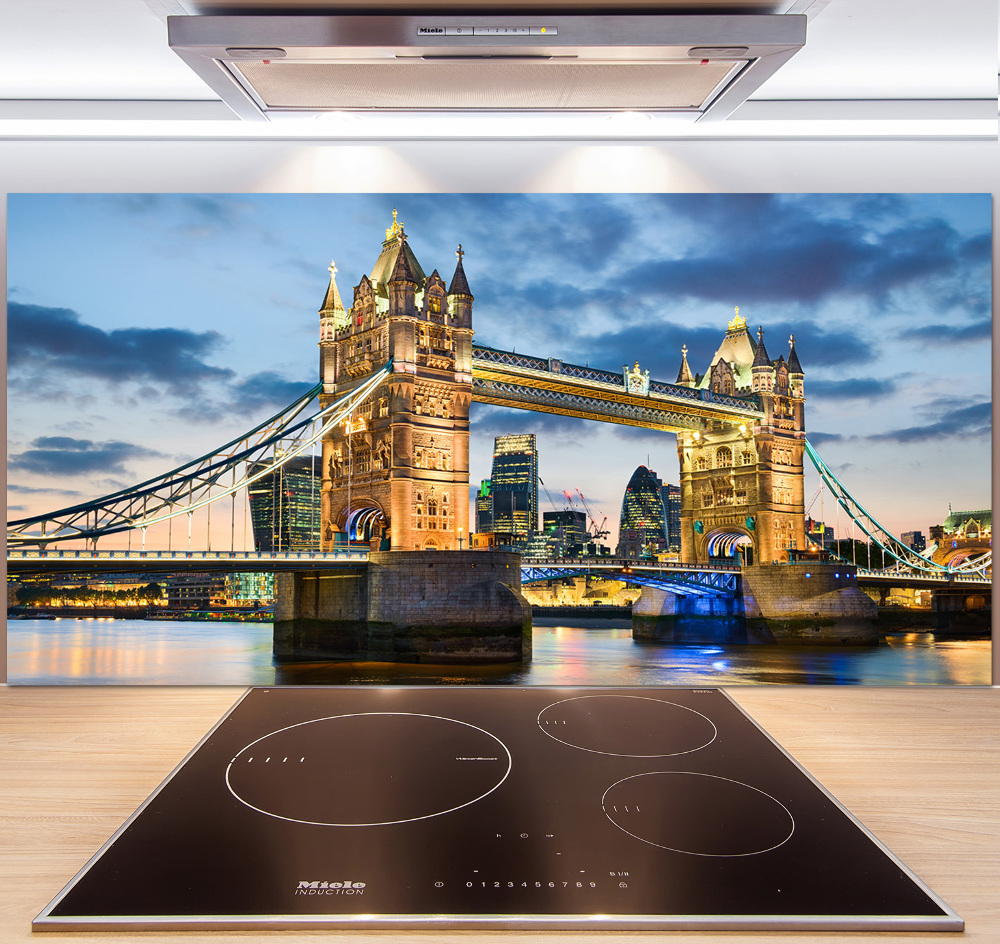 Kitchen splashback panel Tower Bridge London