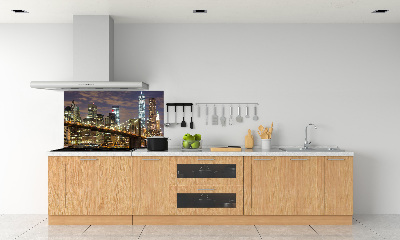 Kitchen splashback panel Brooklyn bridge