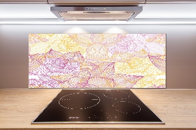 Kitchen wall panels Floral pattern