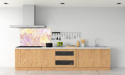 Kitchen wall panels Floral pattern