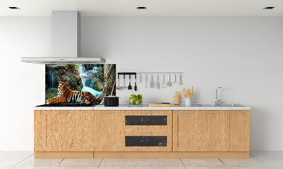 Cooker splashback Waterfall tiger