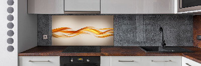 Kitchen splashback Wave abstraction