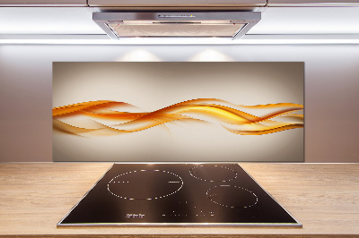 Kitchen splashback Wave abstraction