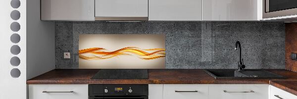 Kitchen splashback Wave abstraction