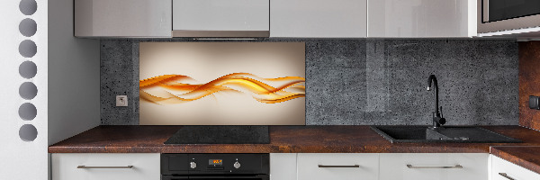 Kitchen splashback Wave abstraction