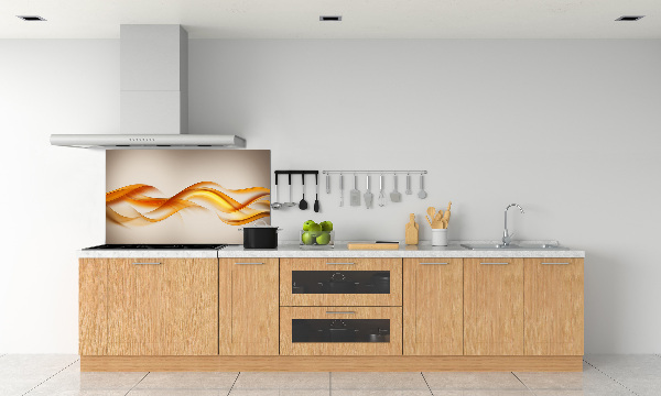 Kitchen splashback Wave abstraction