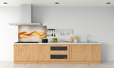 Kitchen splashback Wave abstraction