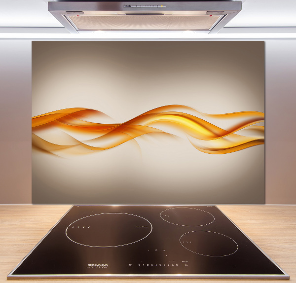 Kitchen splashback Wave abstraction