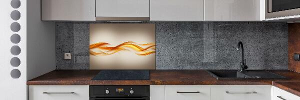 Kitchen splashback Wave abstraction