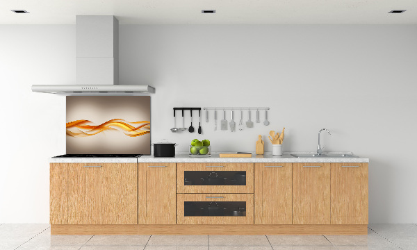 Kitchen splashback Wave abstraction