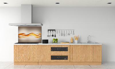 Kitchen splashback Wave abstraction