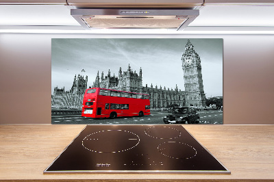 Kitchen splashback London bus