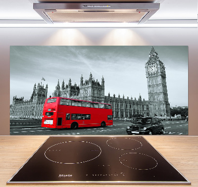 Kitchen splashback London bus