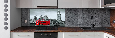 Kitchen splashback London bus