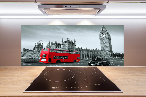 Kitchen splashback London bus