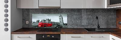 Kitchen splashback London bus