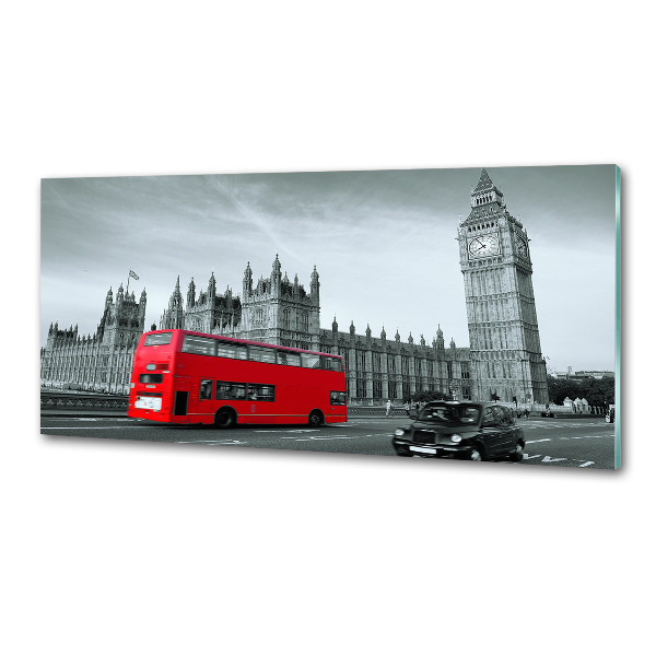 Kitchen splashback London bus