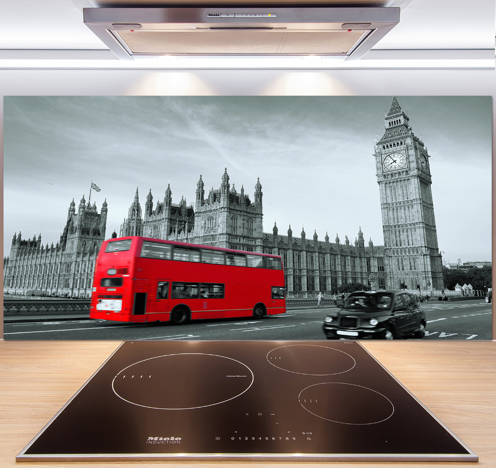 Kitchen splashback London bus