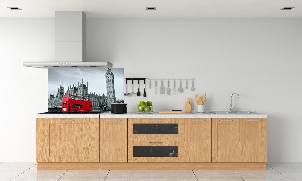 Kitchen splashback London bus