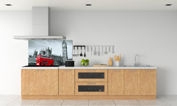 Kitchen splashback London bus