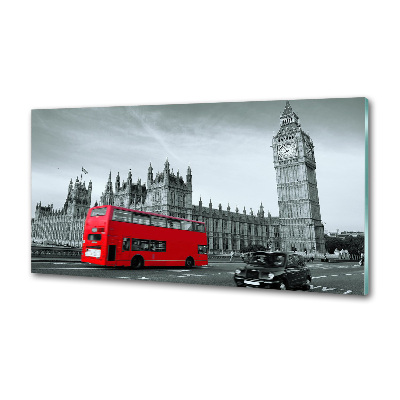 Kitchen splashback London bus