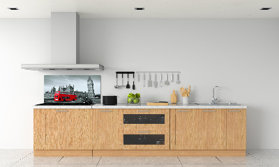 Kitchen splashback London bus