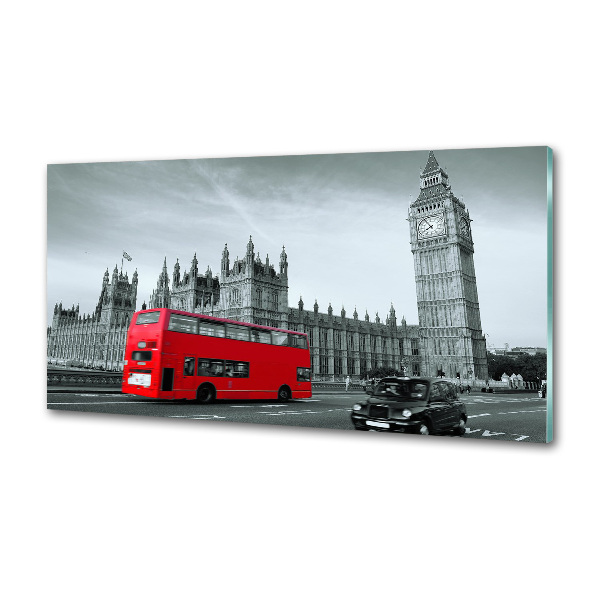 Kitchen splashback London bus