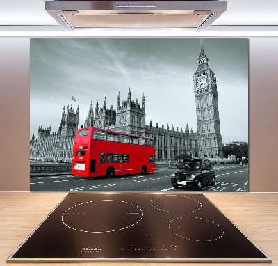 Kitchen splashback London bus