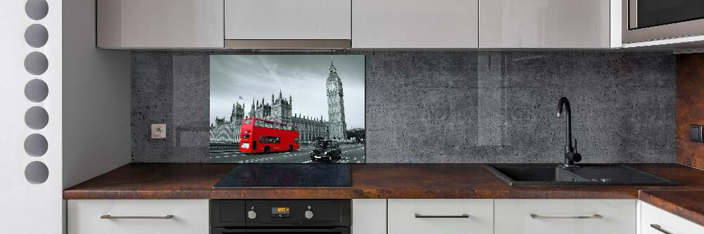 Kitchen splashback London bus