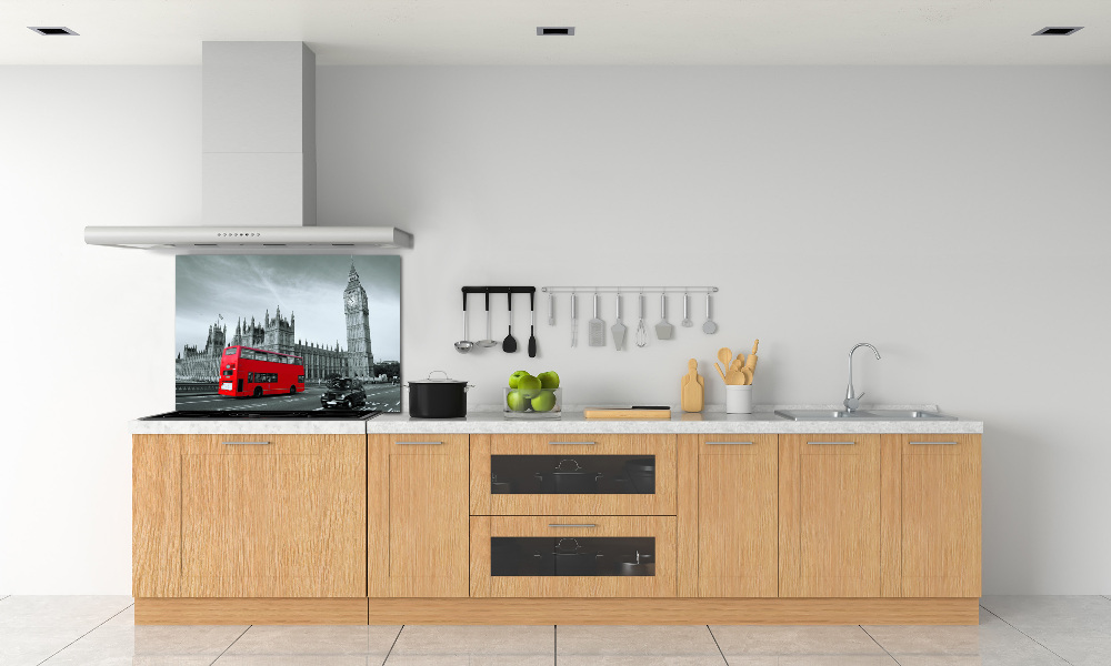 Kitchen splashback London bus