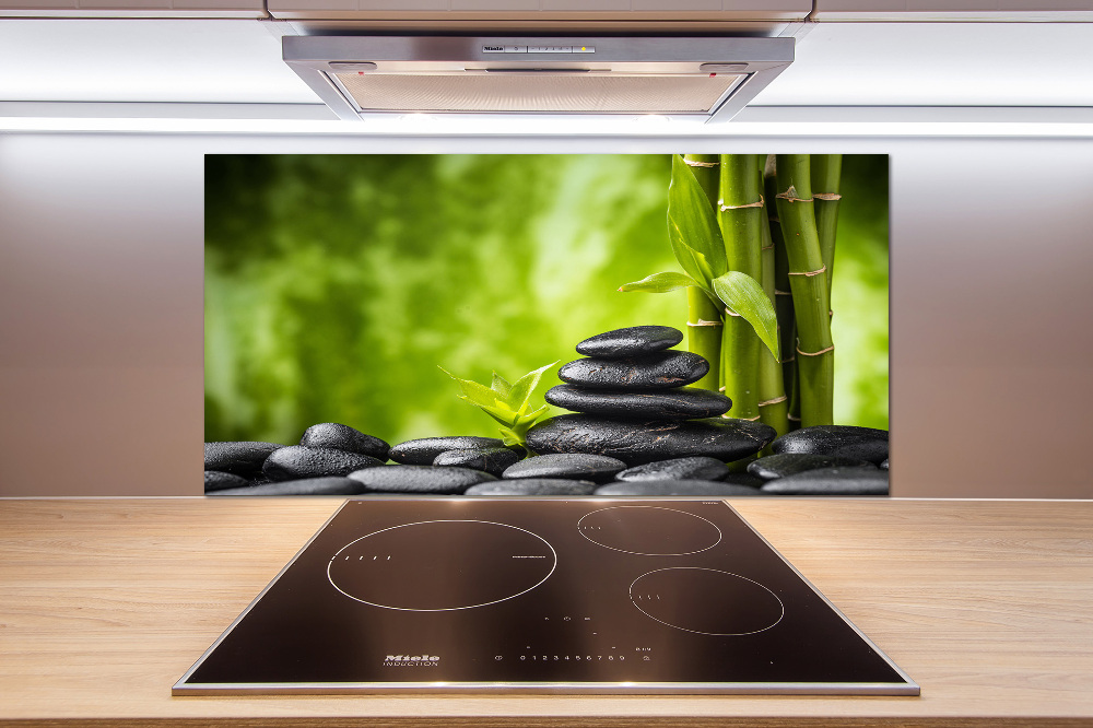 Cooker splashback Zen stones