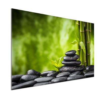 Cooker splashback Zen stones