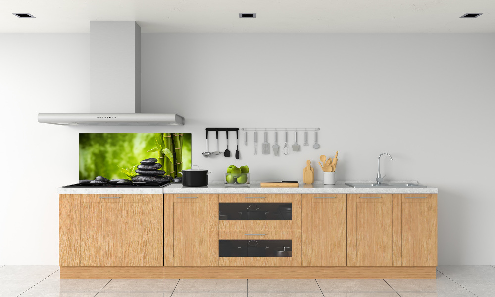 Cooker splashback Zen stones