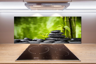 Cooker splashback Zen stones