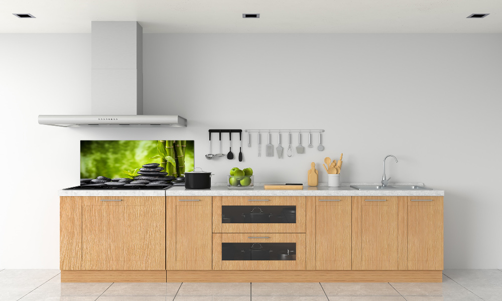 Cooker splashback Zen stones