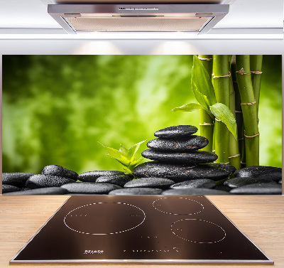 Cooker splashback Zen stones