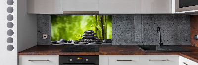 Cooker splashback Zen stones