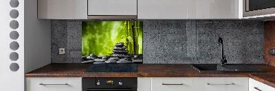 Cooker splashback Zen stones