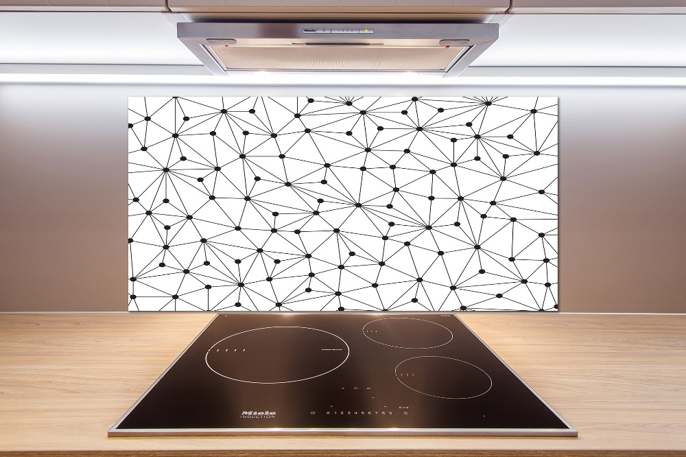 Cooker splashback Lines and circles