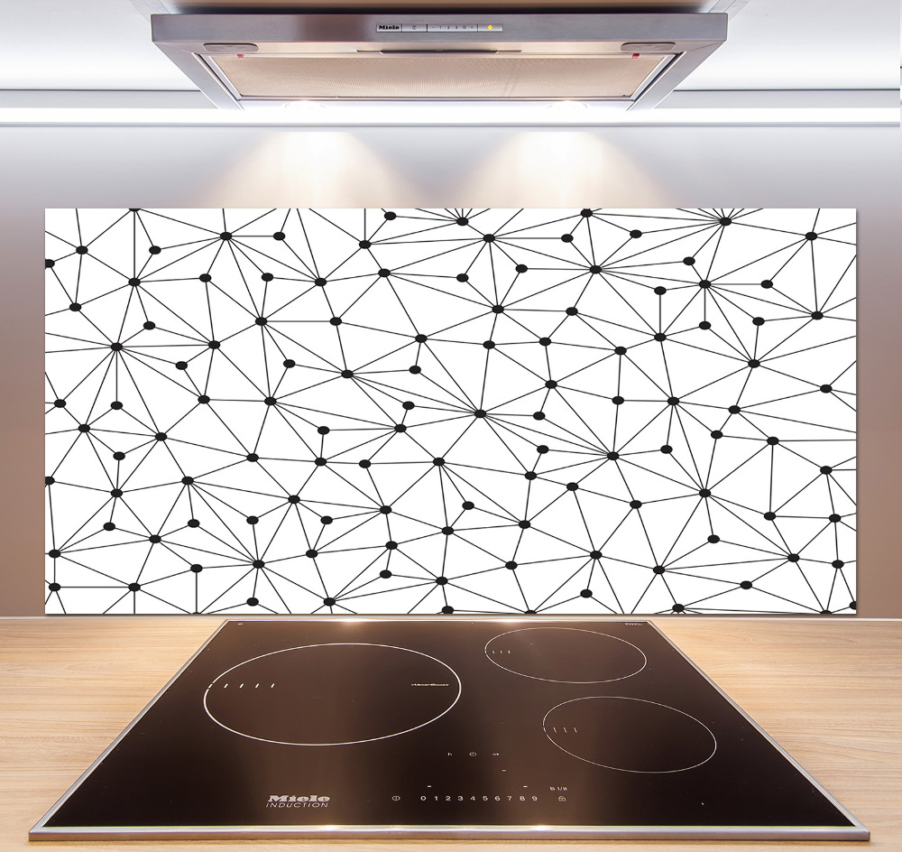 Cooker splashback Lines and circles