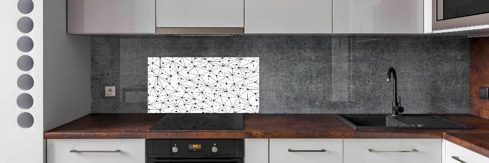 Cooker splashback Lines and circles