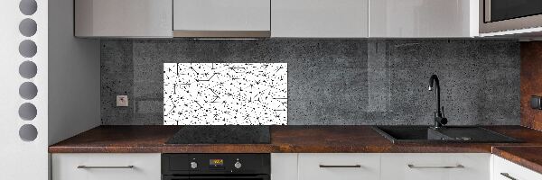 Cooker splashback Lines and circles