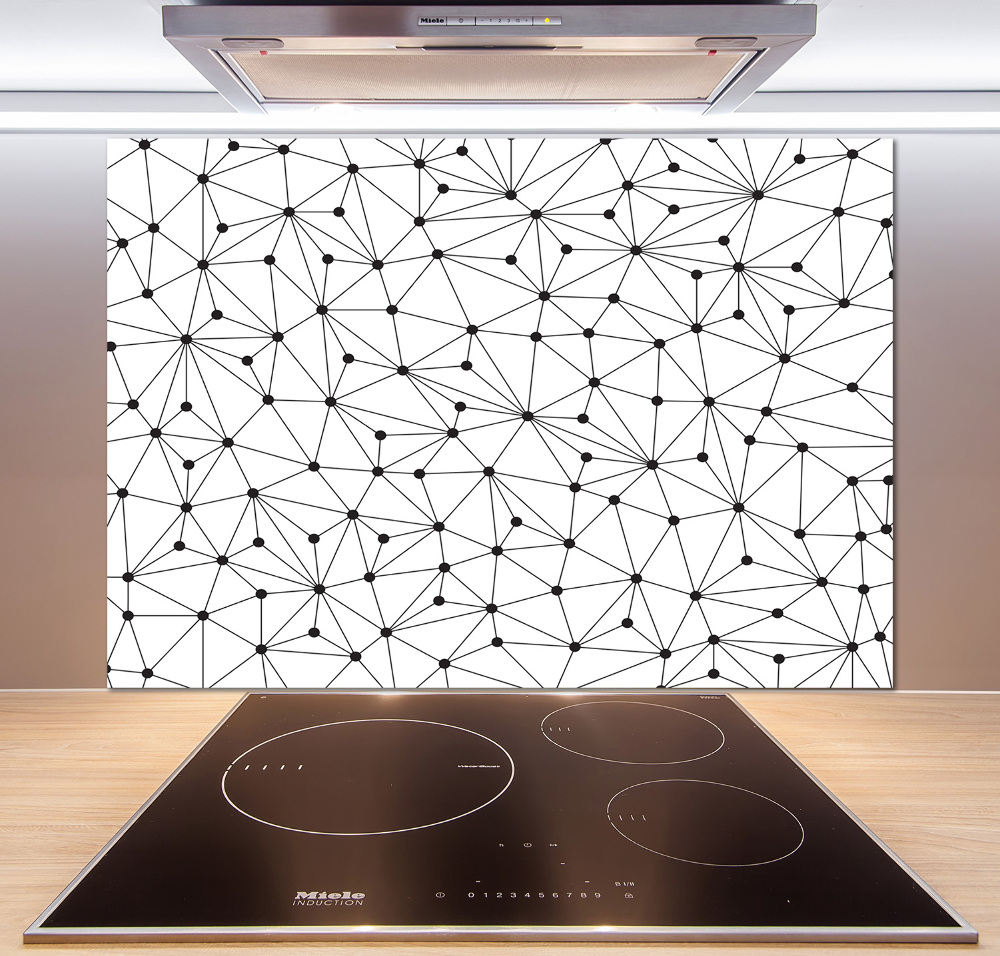 Cooker splashback Lines and circles