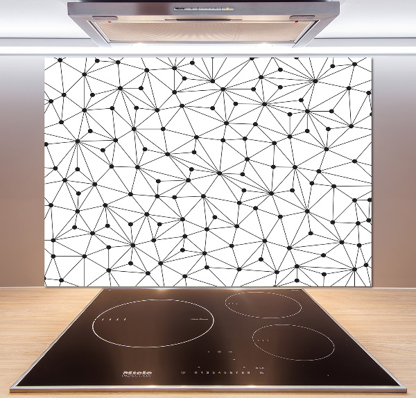 Cooker splashback Lines and circles