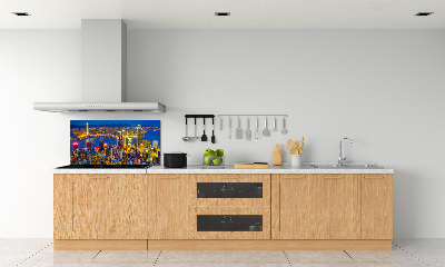 Kitchen splashback Hong Kong at night